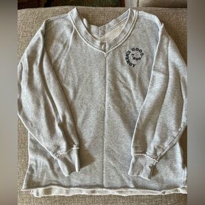 Women’s Aerie Wonder V-Neck Sweatshirt "1-800-good energy"